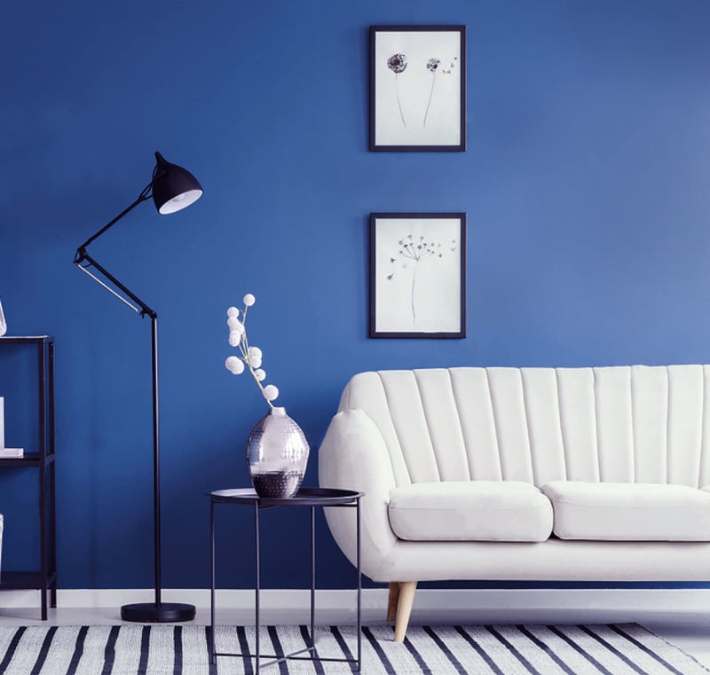 Micpolo Peel and Stick Wallpaper Dark Blue Wallpaper Blue Contact Paper Removable Wallpaper Self Adhesive Vinyl Film Decorative for Bedroom Wallcovering Furniture Countertop Cabinet 15.7""x197"" - Image 3